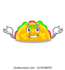 Grinning omelatte is fried on character teflon