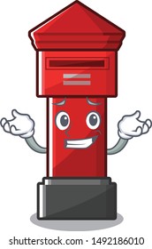 Grinning Pillar box sticks the character wall