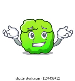 Grinning shrub character cartoon style