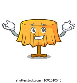 Grinning table cloth character cartoon