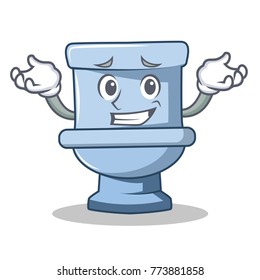 Grinning Toilet Character Cartoon Style Stock Vector (Royalty Free ...