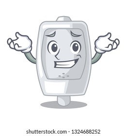 Grinning urinal in the a cartoon shape