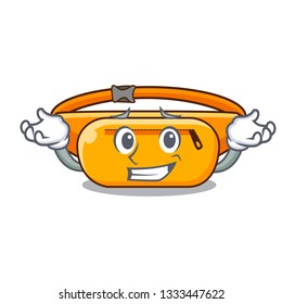 Grinning waist bag in the shape mascot