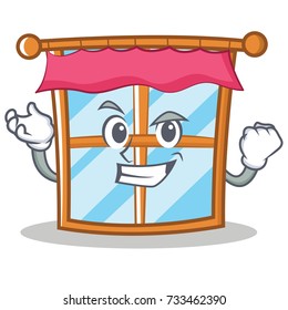 Grinning windows character cartoon style