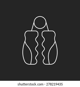 grip exerciser line icon