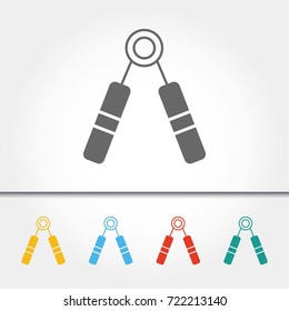 Grip Expander Single Icon Vector Illustration