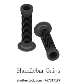 Grip handlebar icon. Isometric illustration of grip handlebar vector icon for web