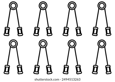 Grip Strengthener Creative Line Art Illustration Styles and Ideas