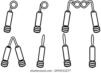 Grip Strengthener Unique Line Art Illustration Designs for Inspiration