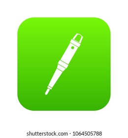 Grip of tattoo machine icon digital green for any design isolated on white vector illustration