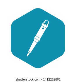 Grip of tattoo machine icon in simple style isolated vector illustration