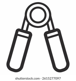 Grip Trainer Outline with White Background