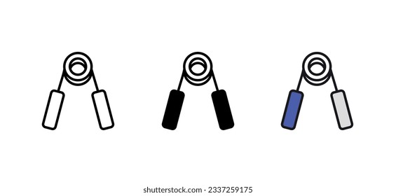 Diseño de iconos de paro con ilustración de fondo blanco
