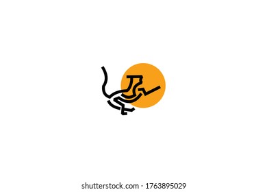 gripping lion logo vector design illustration with simple, modern, elegant and unique styles isolated on white background