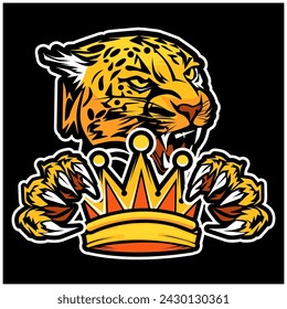 Gripping Tiger Crown V105 Patch Streetwear, Urban, Luxury, Modern Design Patch Commercial Use