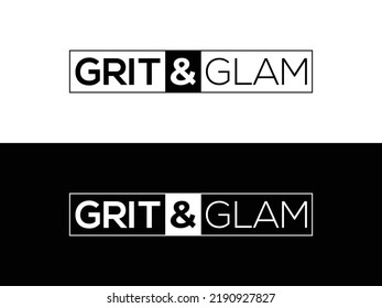 Grit And Glam Logo Design Vector Template.eps