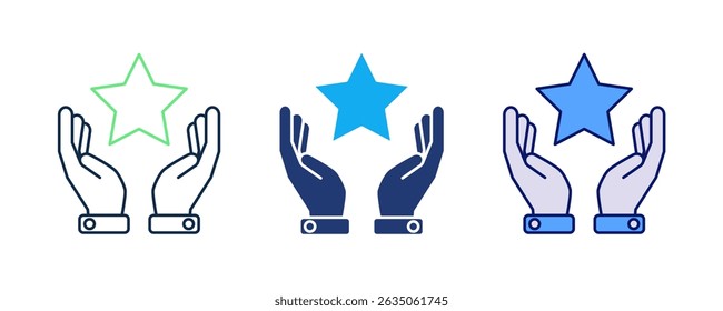 Grit icon represented by Grit icon Blue, Dualline, Dualtone style.