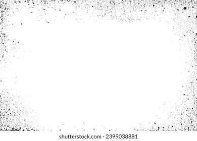 Gritty grunge texture cover, overlay texture with uneven edges and scratches, set textured distress effect, black distressed grunge brush texture, black grunge background pattern