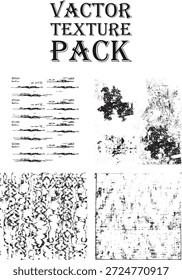 Gritty grunge vector textures for vintage distress effects, Abstract organic ink splatter and grain texture pack, Distressed urban halftone background elements for graphic design