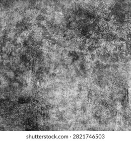Gritty monochrome urban wall texture background showcasing distressed stone surface with heavy erosion and a detailed high contrast abstract concrete overlay