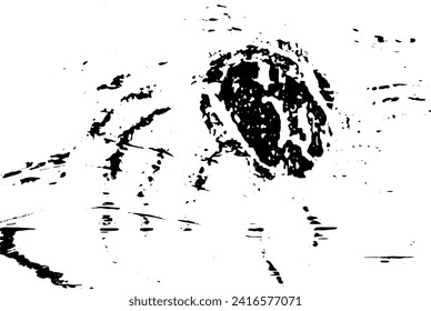 Gritty Noise Background Texture.Black Distressed Grunge Wallpaper, Damaged Surface.Retro Style Scratch Background.Eps 10