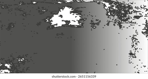 Padrão de severidade com textura de gradiente abstrata. Fundo monocromático granulado de sobreposição grunge. Ilustração vetorial de textura de meio-tom de areia pontilhada de ruído, arte manchada