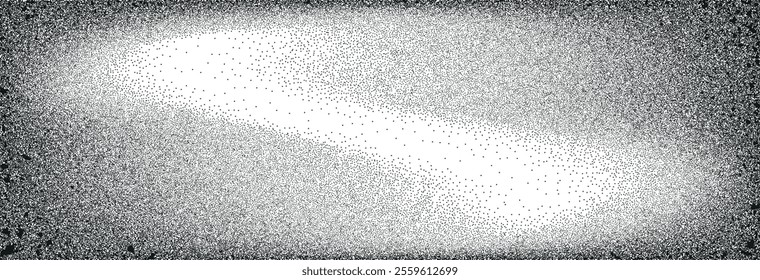 Gritty sand noise overlay, vintage grunge pattern on grainy background. Vector graphic with grunge texture, distressed black and white elements. Distressed patterns, halftone dots and speckle effects.