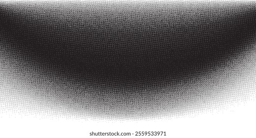 Gritty texture sand on transparent background.Monochrome noise halftone, grit pattern.Vector isolated illustration