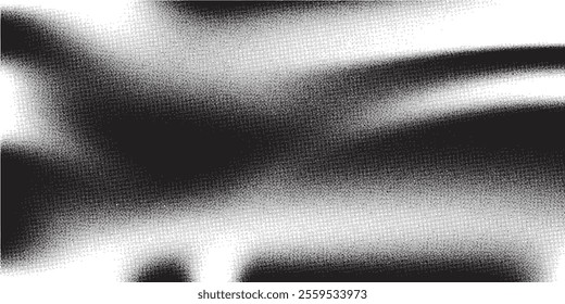 Gritty texture sand on transparent background.Monochrome noise halftone, grit pattern.Vector isolated illustration