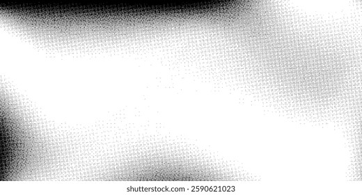 Gritty texture sand on transparent background.Monochrome noise halftone, grit pattern.