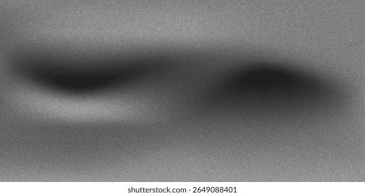 Gritty texture sand on transparent background.Monochrome noise halftone, grit pattern.Vector isolated illustration