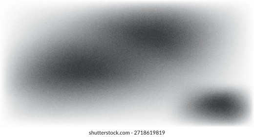 Areia textura suja no fundo transparente.Meio-tom de ruído monocromático, padrão de grão.Ilustração isolada do vetor