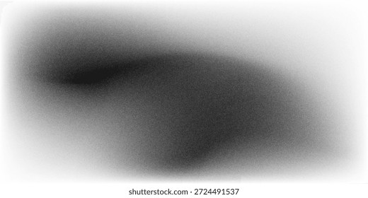 Arena de textura arenosa sobre fondo transparente. Medio tono de ruido monocromo, patrón de arena. Ilustración aislada de Vector