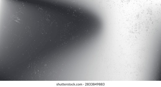 Gritty texture sand on transparent background.Monochrome noise halftone, grit pattern.Vector isolated illustration