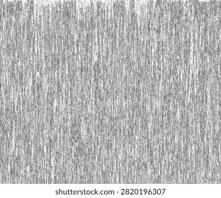 Gritty vertical striped texture with weathered brushed ink lines. Monochrome distressed paper overlay surface design.
