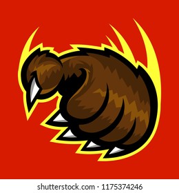Grizzly bear claw vector illustration
