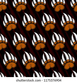 Grizzly bear claw vector illustration