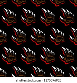 Grizzly bear claw vector illustration