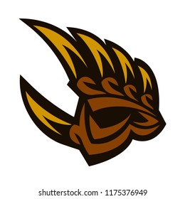 Grizzly bear claw vector illustration