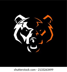 grizzly bear head logo