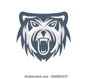 grizzly bear logo template