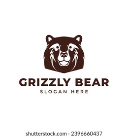 Grizzly Bear Logo Vector Illustration