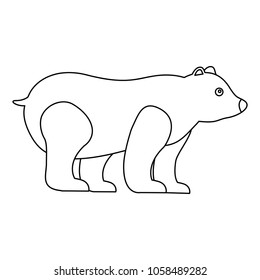 grizzly bear mammal wild side view