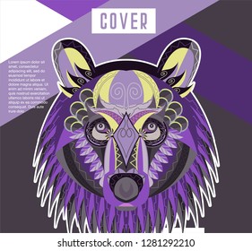 grizzly bear mascot - Vector