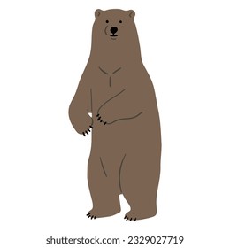 Sencillo de oso pardo 1, iluminación vectorial