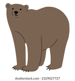 Grizzly Bear Single 30, vector illutration