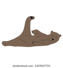 Grizzly Bear Single 35, vector illutration