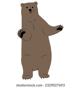 Grizzly Bear Single 4, vector illutration