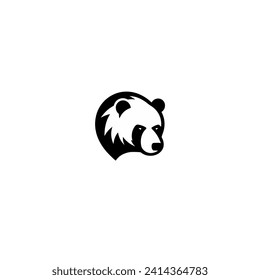 grizzly bear studios creative logo vector illustration template design