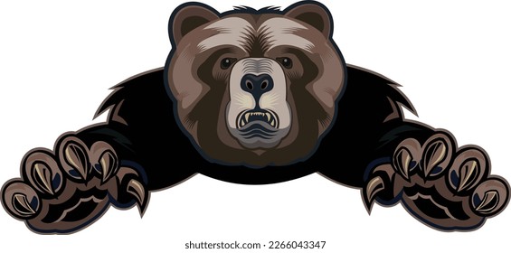 Grizzly Bear Tattoo. Jump Bear